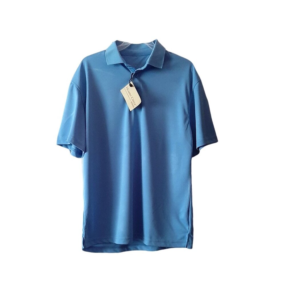 Men Hobbs Creek Blue Collared Shirt- Size M